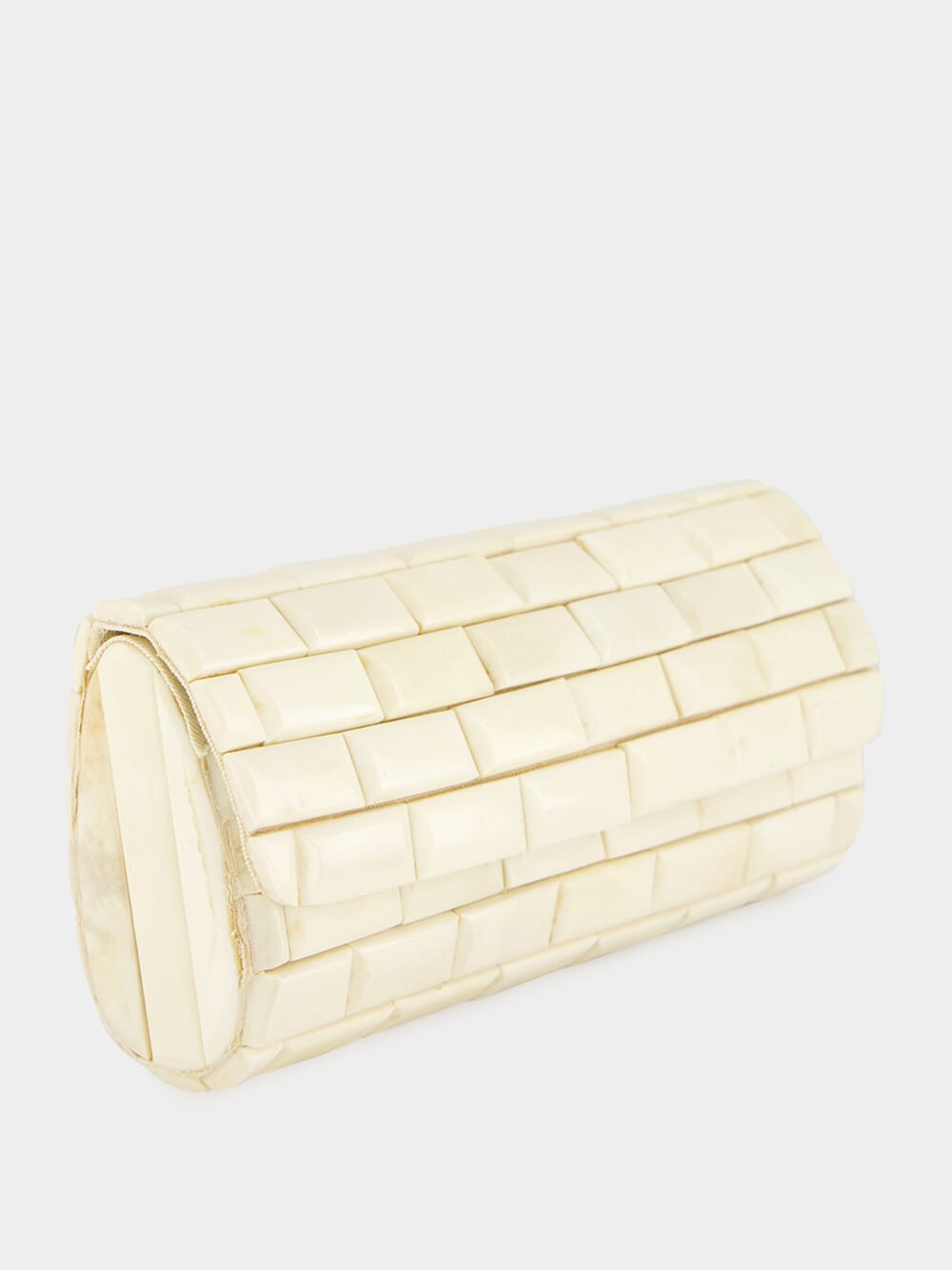 Anouska Clutch in Bone