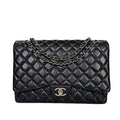 Chanel Classic Black Maxi Double Flap Bag