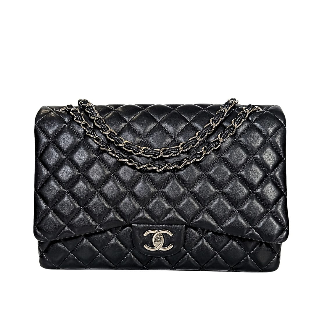 Chanel Classic Black Maxi Double Flap Bag
