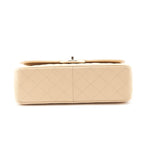 Chanel Beige Caviar Quilted Jumbo Double Flap
