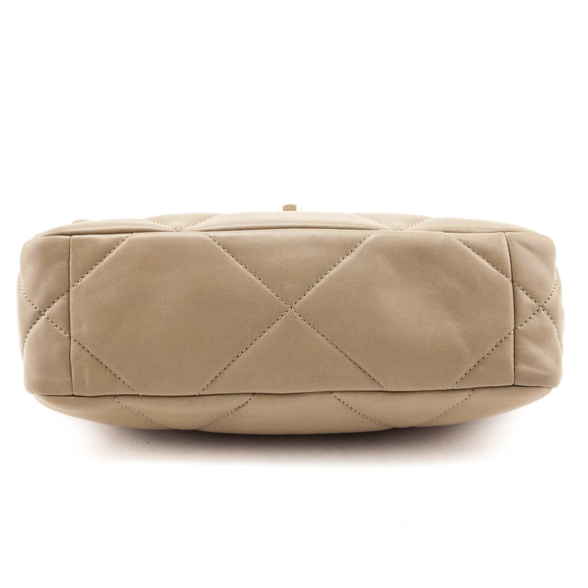 Chanel Beige Lambskin Quilted Medium Chanel 19