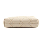 Chanel Beige Lambskin Surpique Stitch Pochette
