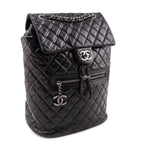 Chanel Black Calfskin Quilted Large Salzburg Mountain Backpack