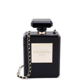 Chanel Black Plexiglass Perfume Bottle Minaudiere
