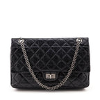 Chanel Black Quilted Aged Calfskin 2.55 Reissue 226 Flap Bag