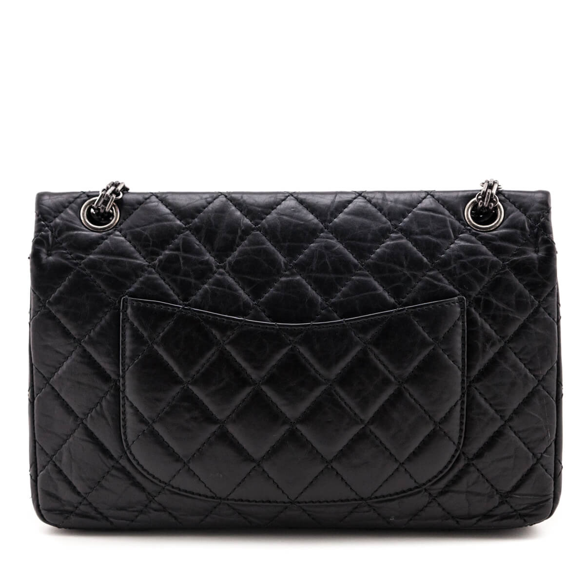 Chanel Black Quilted Aged Calfskin 2.55 Reissue 226 Flap Bag