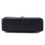 Chanel Black Quilted Caviar Jumbo Classic Single Flap Bag