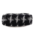 Chanel Black & White Tweed Quilted Medium Chanel 19