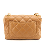 Chanel Brown Lambskin Quilted Large CC Funky Town Flap