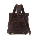 Chanel Brown Suede CC Flap Vintage Backpack