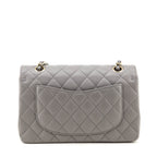 Chanel Grey Caviar Quilted Small Double Flap Bag
