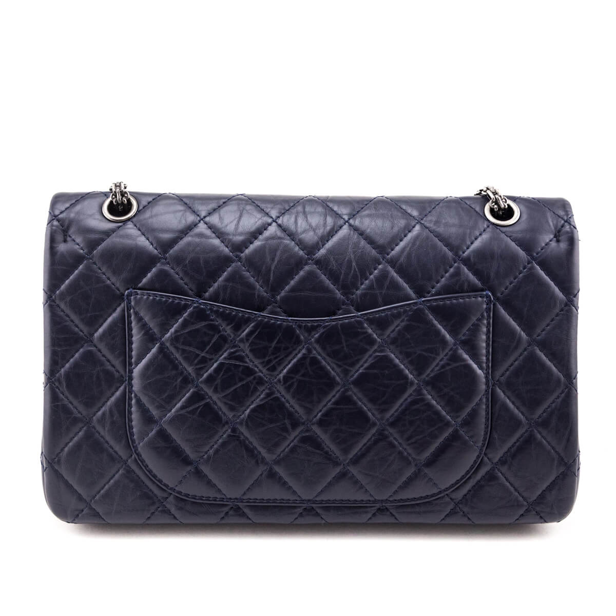 Chanel Navy Aged Calfskin Quilted 2.55 Reissue 227 Flap