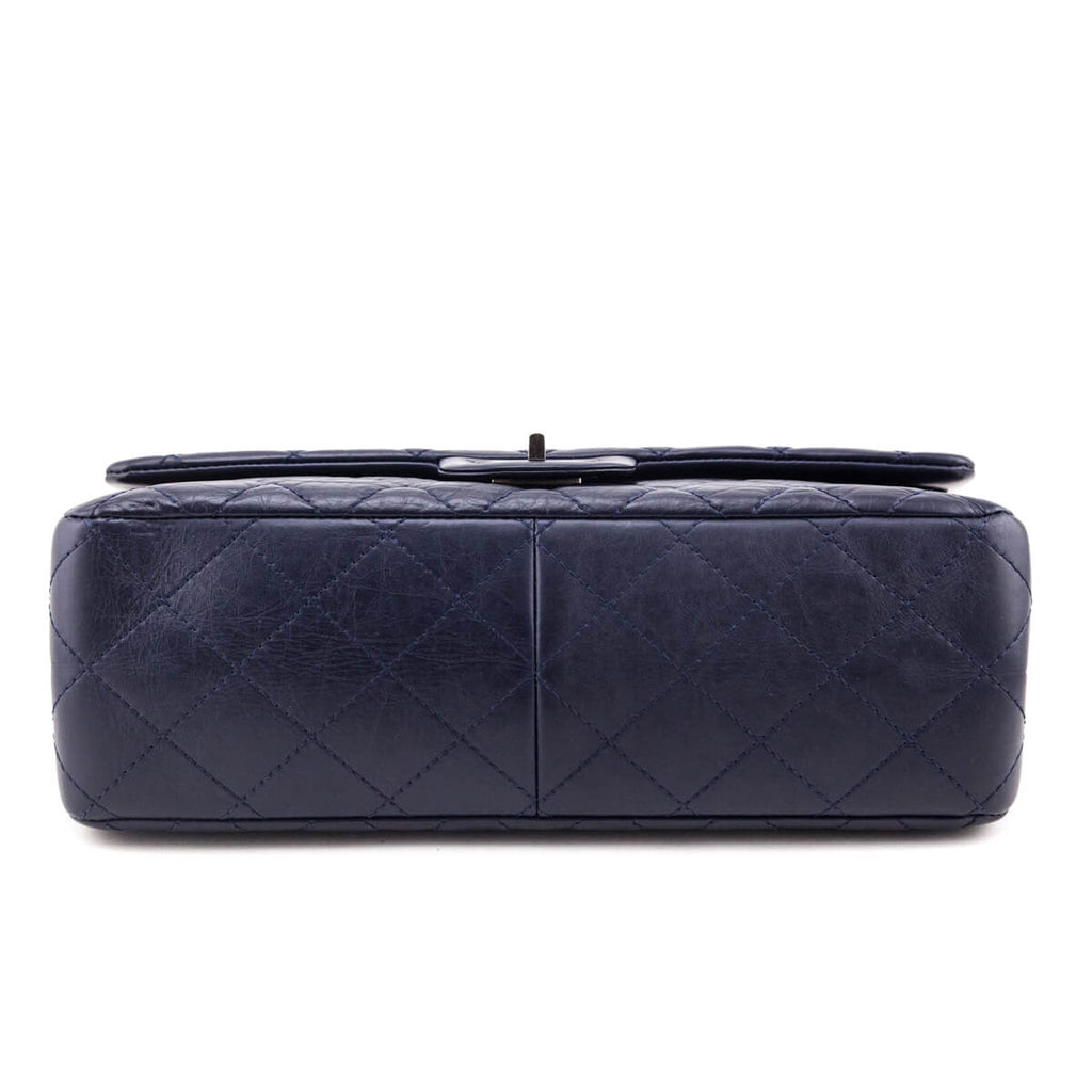 Chanel Navy Aged Calfskin Quilted 2.55 Reissue 227 Flap