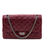 Chanel Red Quilted Aged Calfskin 2.55 Reissue 226 Flap Bag