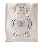 Chanel White Canvas Chanel Cruise Miami Tote