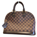 Handbag Luxury Designer By Louis Vuitton In Brown, Size:Medium