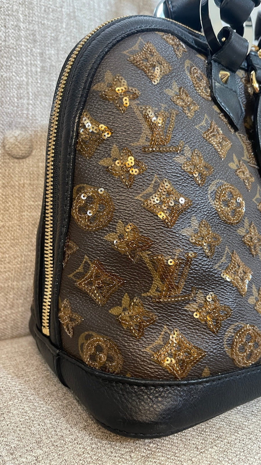 Louis Vuitton Eclipse Limited Edition Monogram Alma Bag