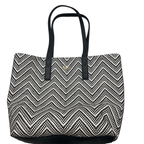 Tote Designer By Michael Kors In Blue & White, Size:Large