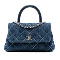 Chanel Denim Coco Top Handle Bag