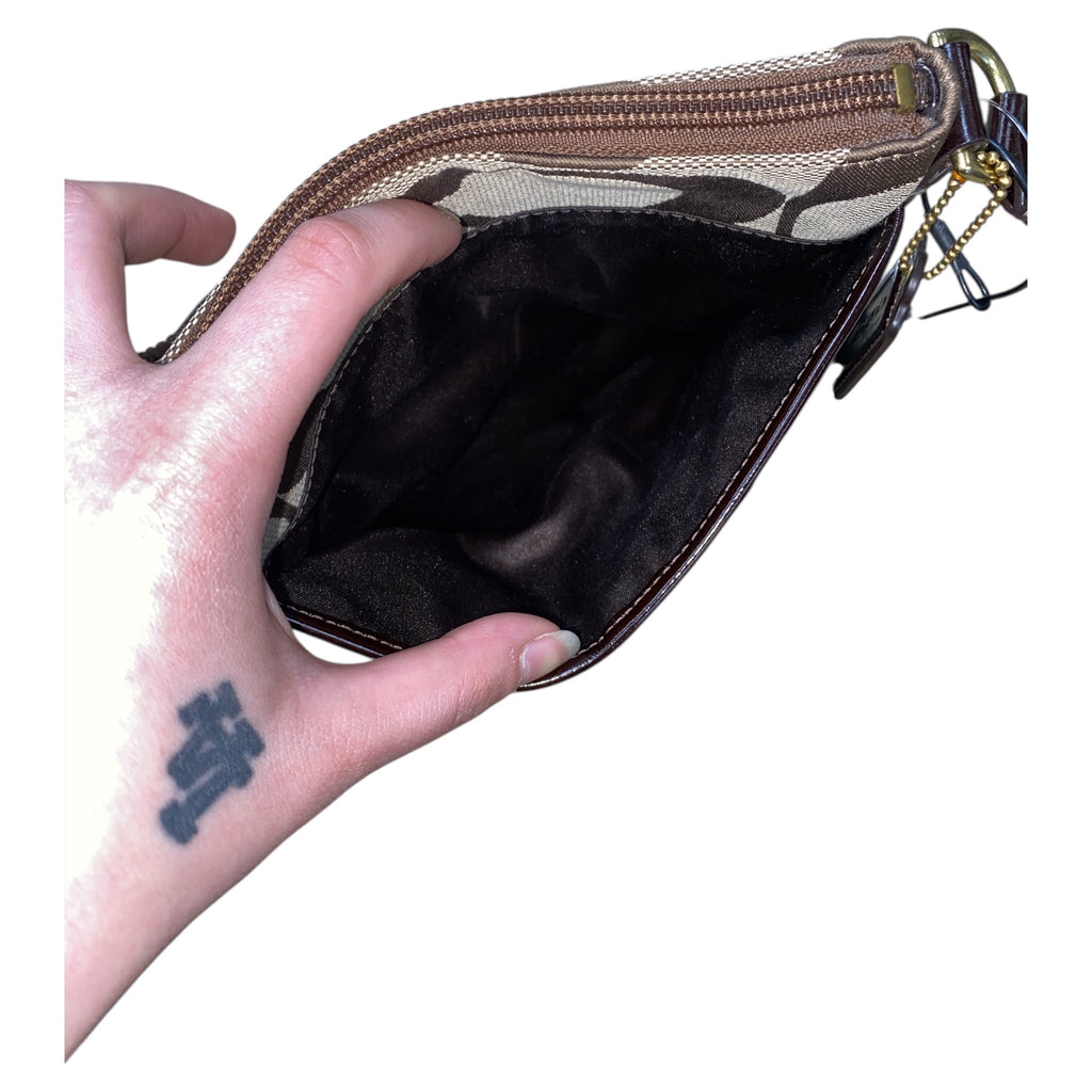 Handbag Designer By Coach In Brown, Size:Small
