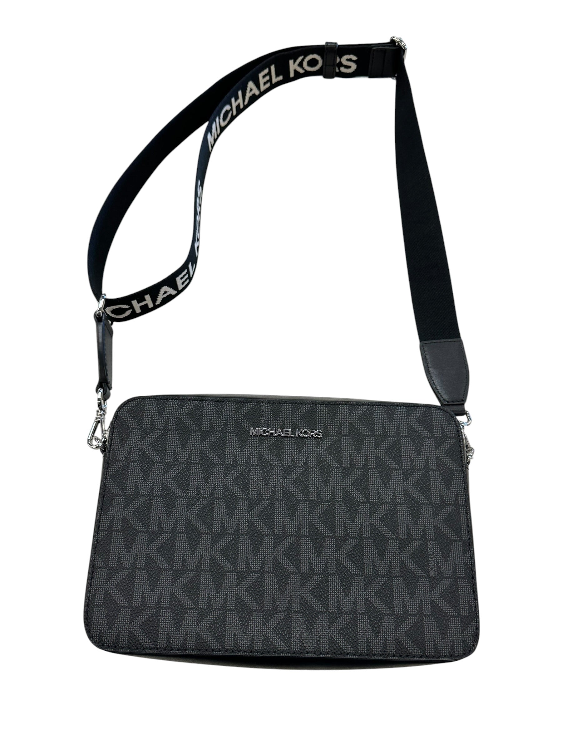 Crossbody Designer By Michael Kors In Black, Size:Medium