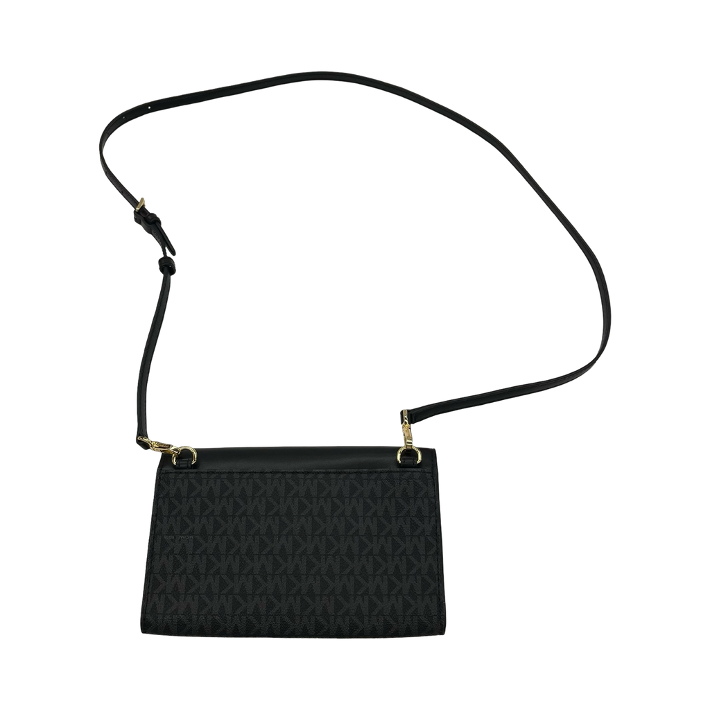 Crossbody Designer By Michael Kors In Black & Grey, Size:Small