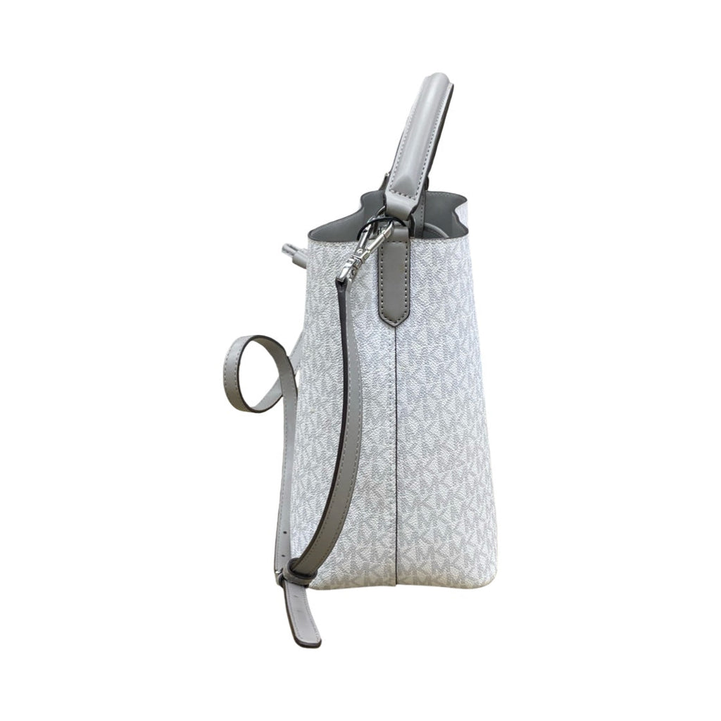 Handbag Designer By Michael Kors In White, Size:Medium