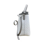 Handbag Designer By Michael Kors In White, Size:Medium