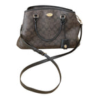 Handbag Designer By Coach In Black & Brown, Size:Medium