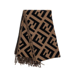 Fendi FF Scarf Cashmere Brown