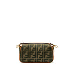 Fendi medium baguette bag canvas / calfskin multicolor GHW