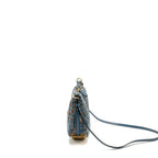 Fendi Fendigraphy Mini bag FF Jacquard Velvet Light Blue/Brown GHW