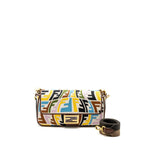 Fendi baguette bag canvas mulcicolour beige / brown GHW