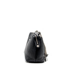 Fendi doctom chain shoulder bag leather black SHW