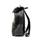 FENDI Large Backpack Calfskin/ Fur/ Crocodile Multicolor SHW