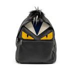 FENDI Large Backpack Calfskin/ Fur/ Crocodile Multicolor SHW