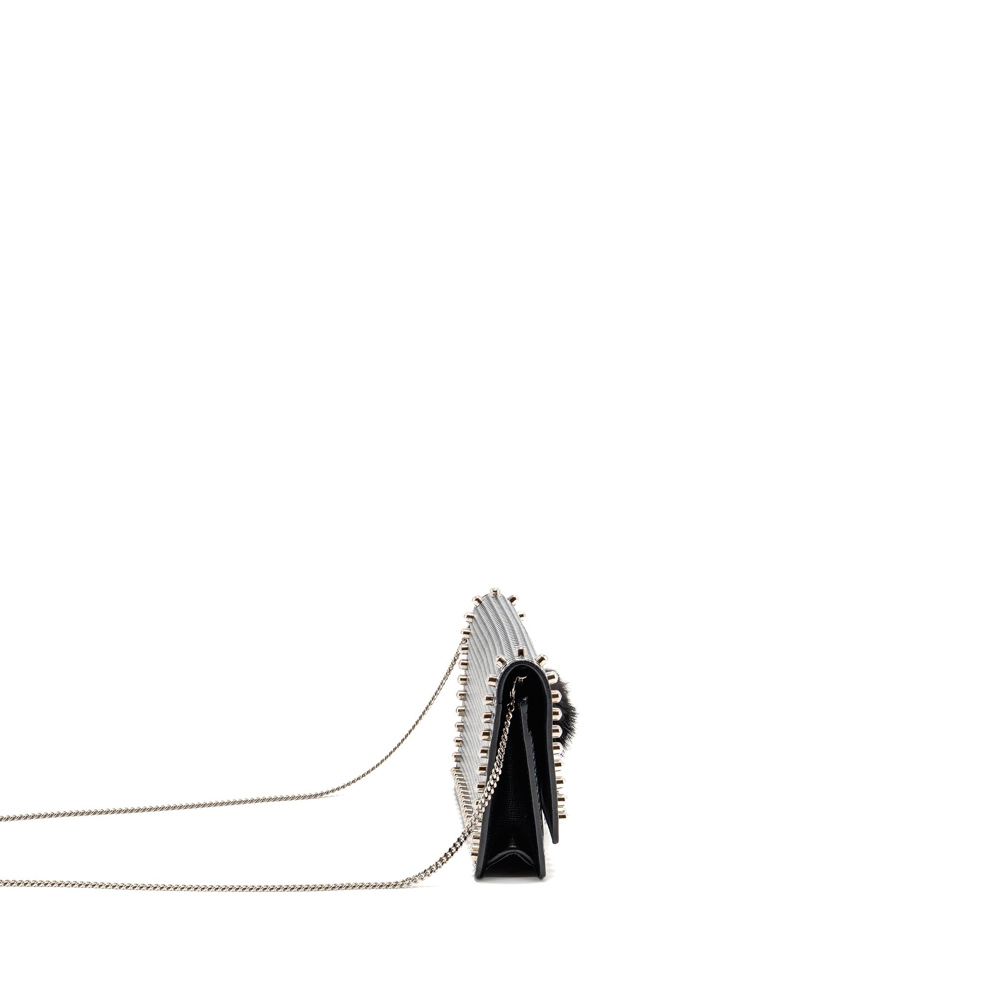 Fendi Karlito Wallet on Chain Leather Multicolour SHW