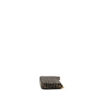 Fendi Baguette Pouch Brown Jacquard FF Fabric GHW