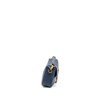 Fendi Baguette bag grained calfskin dark blue GHW