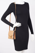 Fendi Karligraphy Shoulder Bag Tan Leather