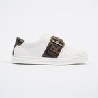Fendi FF Band Tennis Sneaker White Zucca EU 36 / UK 3