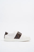 Fendi FF Band Tennis Sneaker White Zucca EU 36 / UK 3