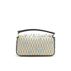 FENDI Baguette Iconic Medium White Raffia Bag Multicolor