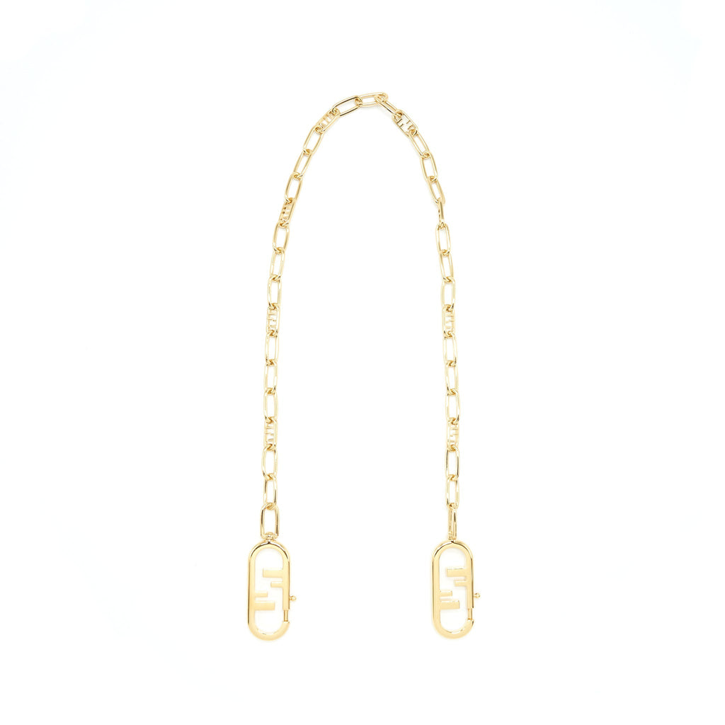 Fendi Logo Chain Strap GHW