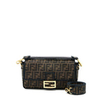 Fendi Baguette Shoulder Bag Canvas GHW