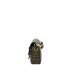 Fendi Baguette Shoulder Bag Canvas GHW