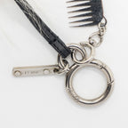 Fendi Karl Lagerfeld Keyring Charm Black/ White Fur SHW