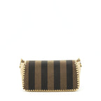 Fendi Baguette Shoulder Bag Fabric Brown/Cream