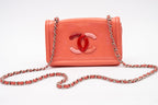 Chanel Pink Patent Lipstick Wallet on a chain