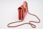 Chanel Pink Patent Lipstick Wallet on a chain